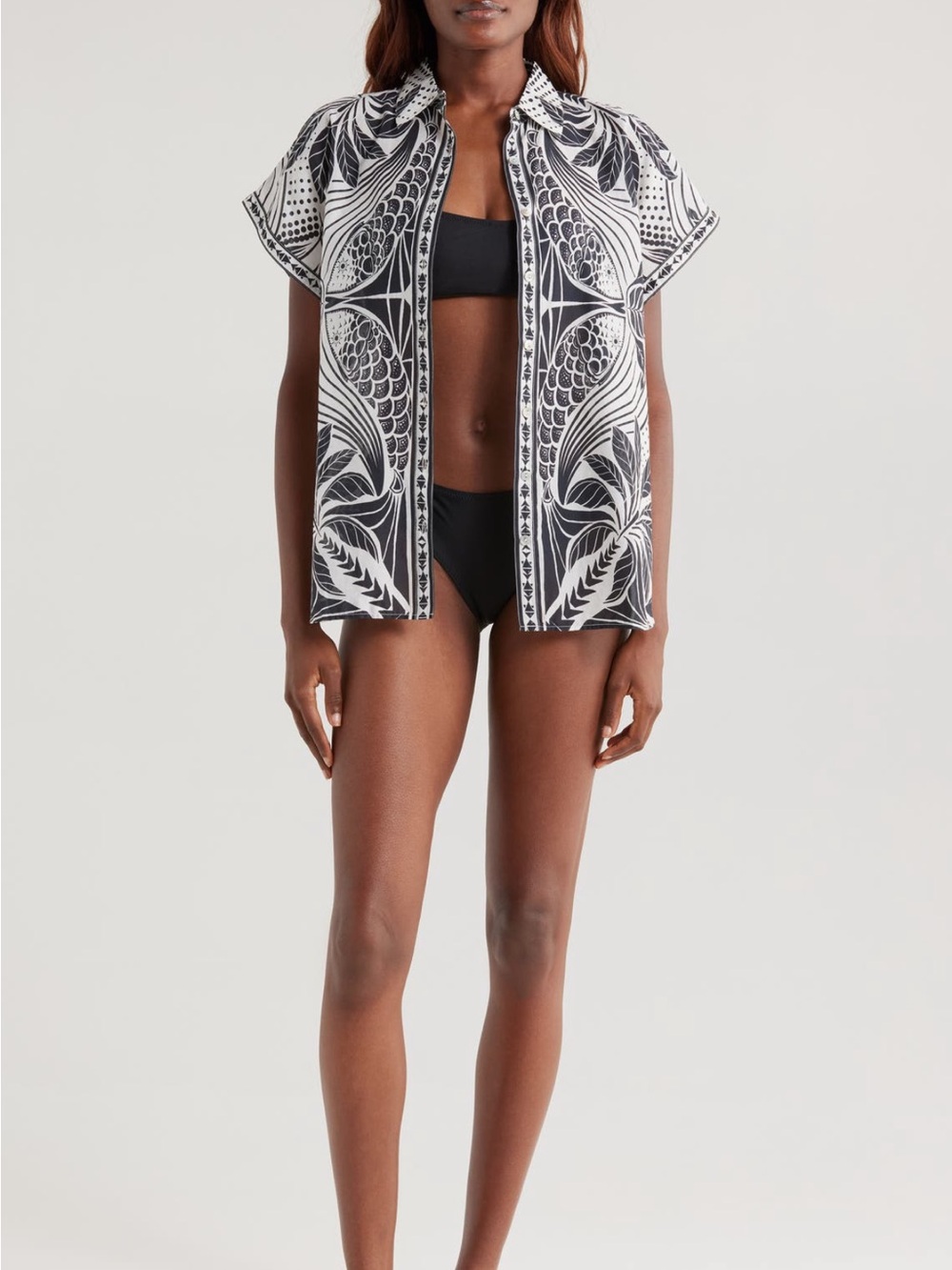 Farm Rio: Monochrome Elegance Scarf
Cover-Up Shirt - Picture 8 of 16